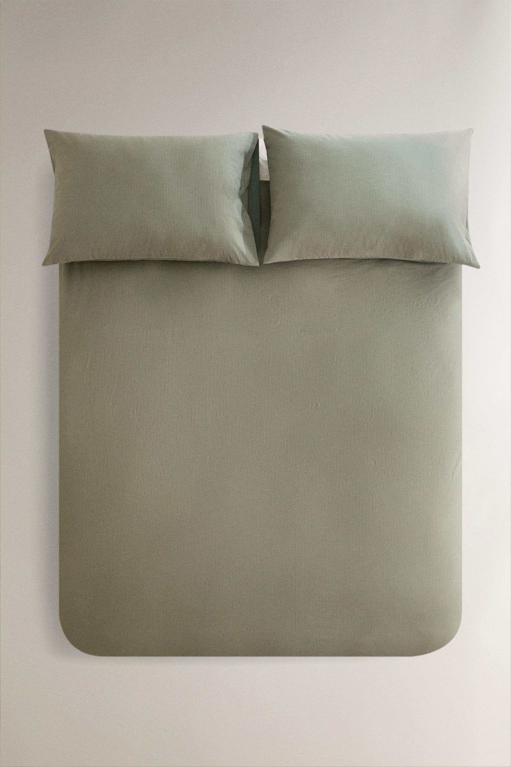 STRIPED COTTON DUVET COVER